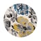 World Rug Gallery Modern Floral Area Rug 6'6'' Round Cream Area Rug 9098CREAM6RND - alternate 4